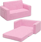 Delta Children Cozee Flip-Out Sherpa 2-in-1 Convertible Sofa to Lounger by DeltaChildren