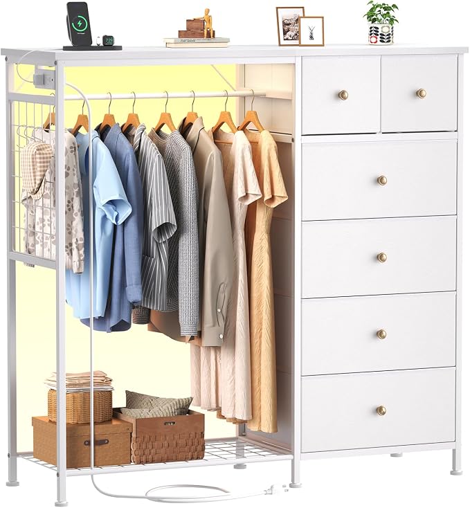 DUMOS White Dresser for Bedroom by DumosLifestyle