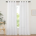 NICETOWN Ivory Sheer 102 inch Curtains by NICETOWN