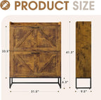 GRUSIGN Shoe Cabinet, Shoe Storage Cabinet - Image 2