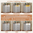 Turosur 22'' Set of 2 White Farmhouse Nightstands - Image 5