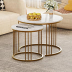 Garden 4 you Coffee Table Faux Marble Nesting Table - Image 2