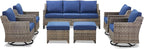 Outdoor Patio Furniture Set-7 Pieces All-Weather Wicker Outdoor Furniture - Image 9