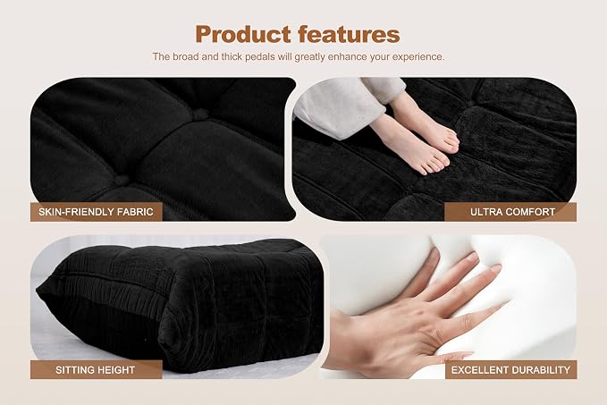 Bean Bag Pouf Ottoman, Foot Stool, Foot Rest - Image 5