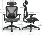 Staples Dexley Ergonomic Task Chair, Lumbar Support, Adjustable Height - Image 2
