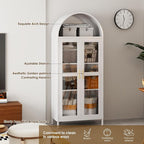 VEXPOR 73" Tall Arched Display Cabinet - Image 5