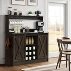 4ever2buy Farmhouse Coffee Bar Cabinet - Image 6