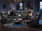 Recliner Sofa Set, Home Theater Seating Wall Hugger Recliners by TOMOSLTER