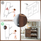 Barnyatoh Shoe Storage Cabinet, Farmhouse Shoe Organizer - Image 6