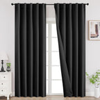 Joydeco Blackout Curtains for Bedroom, Room Darkening Noise Reducing by JOYDECO