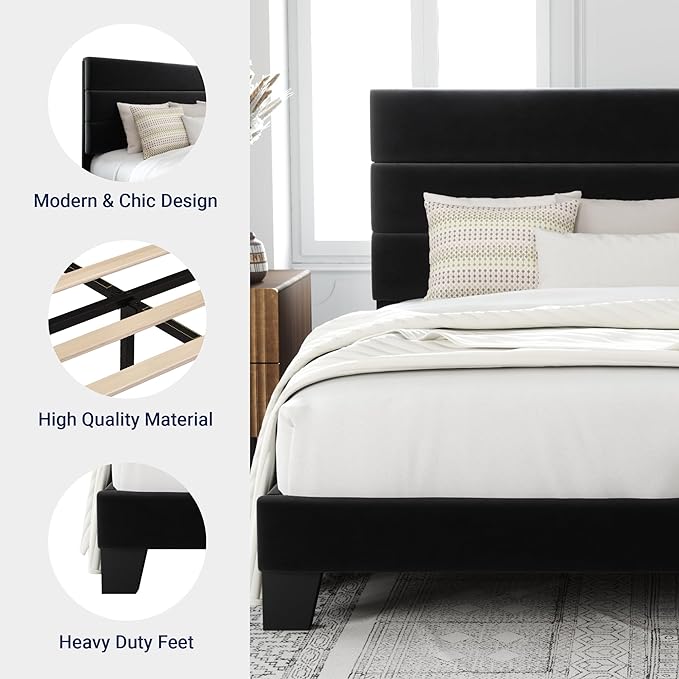Allewie Full Size Platform Bed Frame - Image 6