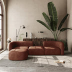 Acanva Luxury Modern Tight Curved Back Velvet Sofa, Minimalist Style Comfy Couch by acanva