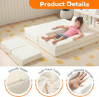MeMoreCool Modular Kids Couch, Corduroy Play Toddler Couch - Image 5