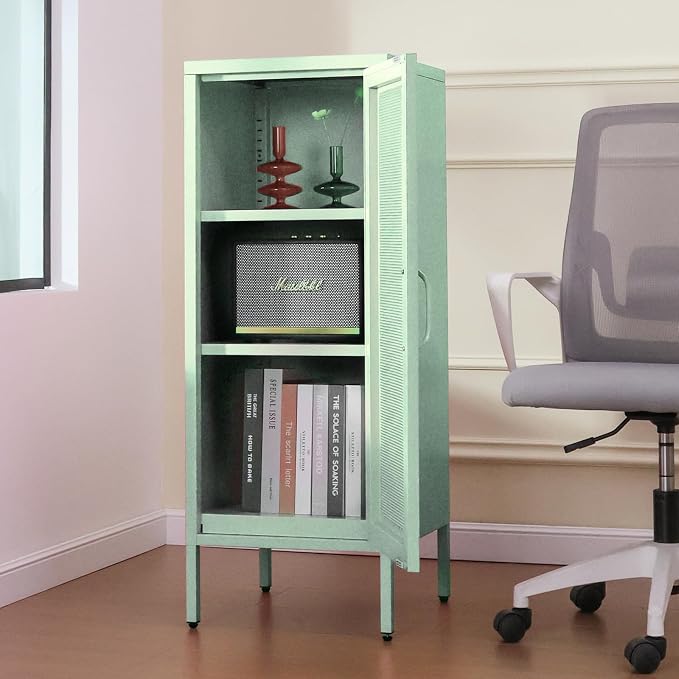 Slim Metal Storage Cabinet - Image 2