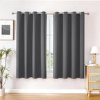 ChrisDowa Blackout Curtains for Bedroom and Living Room 45 Inches Long | 2 by ChrisDowa