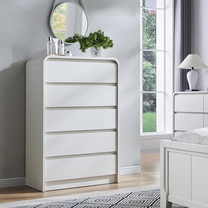 Aitjunz Modern 5 Drawers Dresser - Image 3