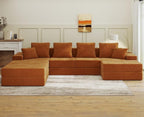 Living&Giving 128" U-Shaped Cloud Sectional Couch by LivingGiving