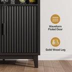 FiveWillowise Fluted Buffet Cabinet - Image 3