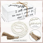 Pinkunn 4 Pcs Wooden Book Stack Decor - Image 3