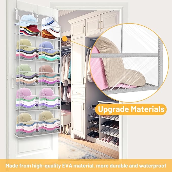 Over the Door Organizer 5 Tiers, Extra Large Behind Door Storage of 10 - Image 5