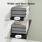 BAYKA Floating Shelves for Wall, 22.5 inches Black Wall Shelves for Bathroom - Image 8