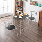 VINGLI 3 Piece Dining Set, Small Kitchen Table Set - Image 3