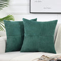 Fancy Homi 2 Packs Teal Samll Decorative Throw Pillow Covers 12x12 Inch by Fancy+Homi