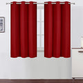Red Blackout Curtains 42 x 54 Inch Length Set of 2 Panels Grommet Bedroom by Lemomo