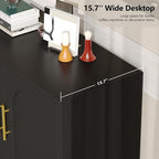 Keehusux 15.7" D Black Buffet Cabinet - Image 5