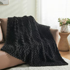 NEWCOSPLAY Fleece Clouds Cozy Twin Blanket - Image 9