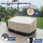 Extra Heavy Duty Outdoor Couch Cover Waterproof, Extra Large 3-Seater Patio - Image 5