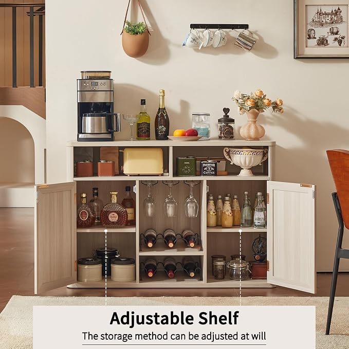Lerliuo Rattan Wine Cabinet - Image 4