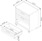 Manhattan Comfort Fortress Collection Convenient Durable Mobile Garage Chest - Image 3