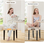 Welzona Upholstered Dining Chairs Set of 4, 19 Inches Wide Button Tufted - Image 3