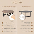 COZAYH Rustic Farmhouse End Table - Image 5