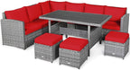 Tangkula 7 Pieces Patio Furniture Set, Outdoor Sectional Rattan Sofa Set - Image 9