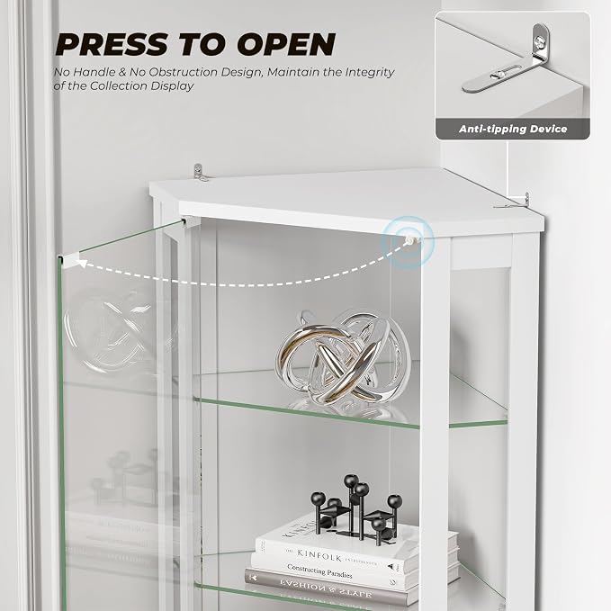 BROTTAR 71" Corner Display Cabinet - Image 3