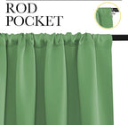 NICETOWN Blackout Curtains Window Draperies, Froest Green, 70 by 95 inches Long - Image 2