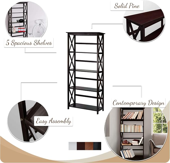 Casual Home Shelf Bookcase - Image 4