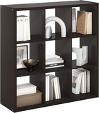 Furinno CUBICLE Book Shelf, 9-Cube Bookshelf, Extra Thick Frame Reversible by Furinno-FitsYourSpaceFitsYourBudget