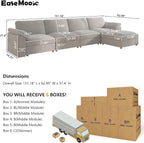 EASE MOOSE Oversized Sectional Modular Sofa - Image 2