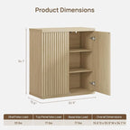 SICOTAS Buffet Cabinet with Storage Accent Sideboard Modern Credenza with Doors - Image 3