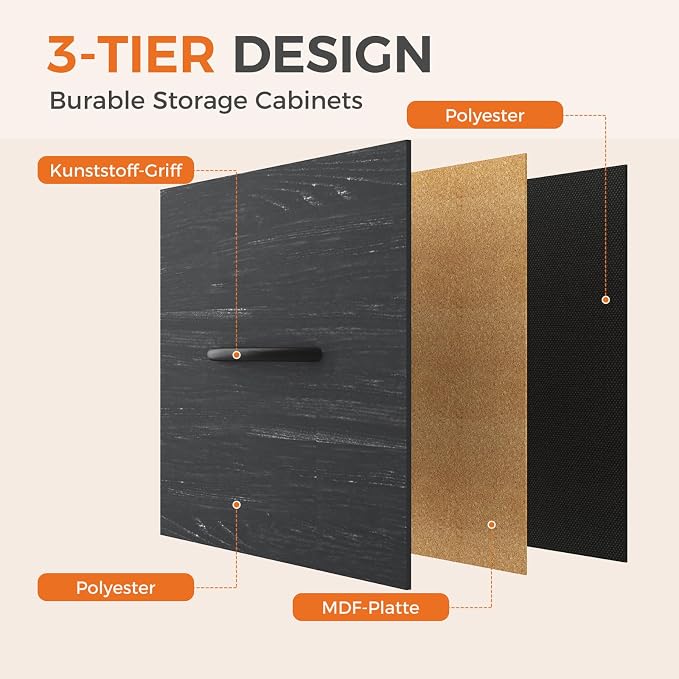 Sweetcrispy 7 Drawer Dresser, Fabric Storage Tower Organizer - Image 5