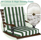 Outdoor Chair Cushions Set of 2, High Back Soft Seat Pad, Indoor Outside Use - Image 4