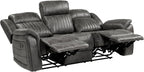 Lexicon Recliner Living Room Set, Home Theater Seating, Manual Polished - Image 7