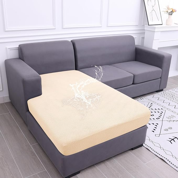 Waterproof Sectional Couch Covers, Non Slip Sofa Cushion Covers | L Shape by hyha