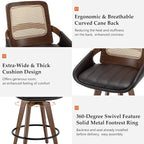 Set of 2 Bar Stools Counter Height - Image 3
