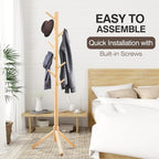 WANGMUXIA 2 PCS Coat Rack, Freestanding Coat Rack - Image 6