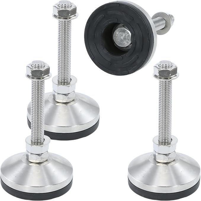 Heavy Duty 3000 lb Capacity Stainless Steel Adjustable Leveling Feet by TERMATH