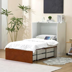 VINGLI Twin Murphy Bed with Storage Drawer, Rustic & Scandinavian Style - Image 9